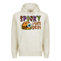 Oatmeal Heather spooky pumpkin Premium Hoodie - SublimationCraftShop