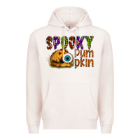 Pale Pink spooky pumpkin Premium Hoodie - SublimationCraftShop
