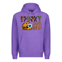 Purple spooky pumpkin Premium Hoodie - SublimationCraftShop