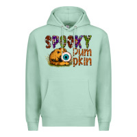 Seafoam spooky pumpkin Premium Hoodie - SublimationCraftShop