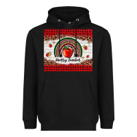 Black merry teacher Heavyweight Hoodie - AdoDesignShop