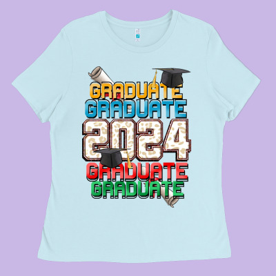 Graduate 2024 Ladies Tee Designed By Cowgirlartshop