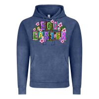 Vintage Denim egg and easter Vintage Hoodie - FaDigitalArtStudio