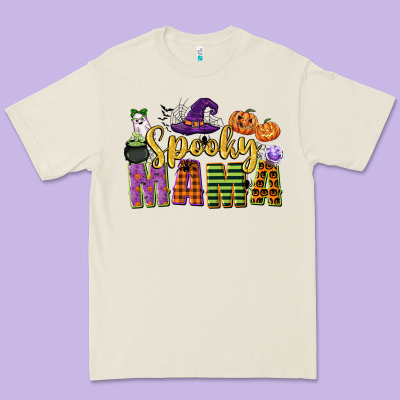 Spooky Mama Premium Tee Designed By Cowgirlartshop