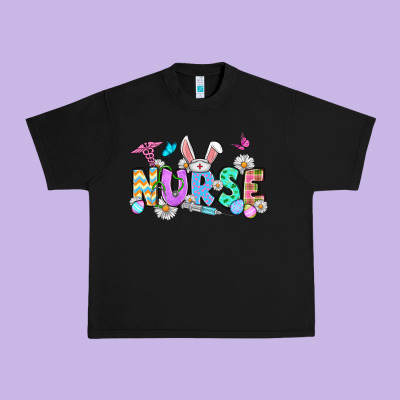 Easter Nurse Urban Heavy Tee Designed By Oliviacreatesart