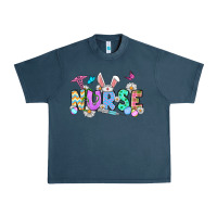 Midnight Navy Easter Nurse Urban Heavy Tee - OliviaCreatesArt