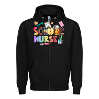 Black school nurse Zipper Hoodie - AdoDesignShop