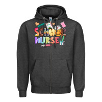 Charcoal Heather school nurse Zipper Hoodie - AdoDesignShop