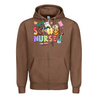 Chestnut school nurse Zipper Hoodie - AdoDesignShop