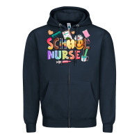 Navy school nurse Zipper Hoodie - AdoDesignShop