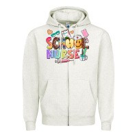 Oatmeal Heather school nurse Zipper Hoodie - AdoDesignShop