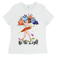 White be the light Ladies Tee - CowGirlArtShop