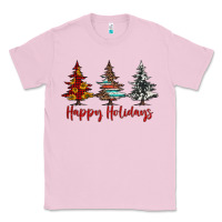 Bubblegum Pink happy holidays christmas trees Classic Tee - Jasminsmagicworld
