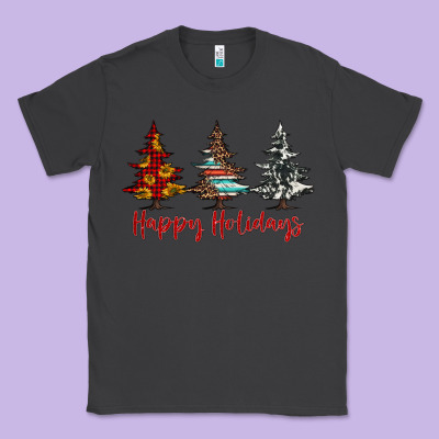 Happy Holidays Christmas Trees Classic Tee Designed By Jasminsmagicworld