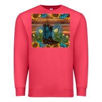 Cardinal boot cactus sunflower gemstone Premium Sweatshirt - AdoDesignShop