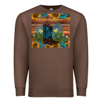 Chestnut boot cactus sunflower gemstone Premium Sweatshirt - AdoDesignShop