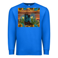 True Royal boot cactus sunflower gemstone Premium Sweatshirt - AdoDesignShop