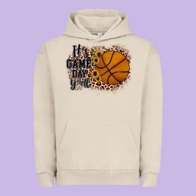 It's Game Day Y'all Basketball Urban Hoodie Designed By Jahusdesignshop