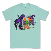 Seafoam if the shoe fits Classic Tee - CowGirlArtShop