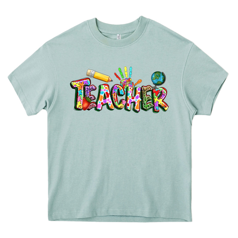 Autism Teacher Heavy Core Tee by NancyCooperArtShop | Teevron