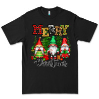 Black merry christmas gnomes Premium Tee - CowGirlArtShop