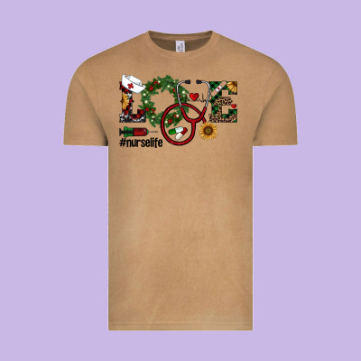 Christmas Love Nurselife Vintage Tee Designed By Ranaportraitstore