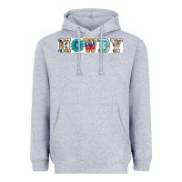 Heather Grey howdy Heavyweight Hoodie - AdoDesignShop