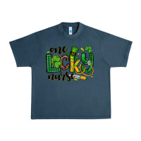 Midnight Navy St. Patrick's Day One lucky Nurse Urban Heavy Tee - OliviaCreatesArt