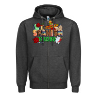 Charcoal Heather spanish teacher Zipper Hoodie - AdoDesignShop