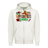 Oatmeal Heather spanish teacher Zipper Hoodie - AdoDesignShop