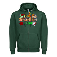 Sports Green spanish teacher Zipper Hoodie - AdoDesignShop