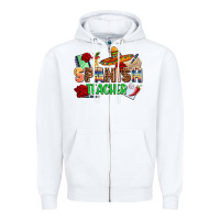 White spanish teacher Zipper Hoodie - AdoDesignShop