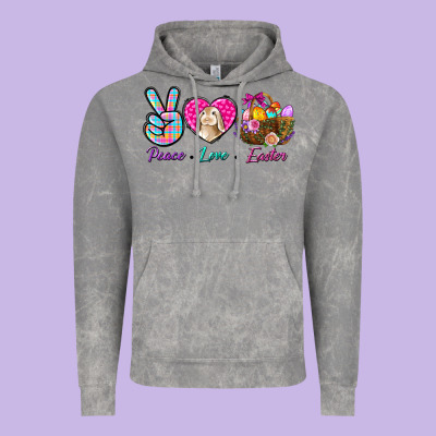 Peace Love Easter Vintage Hoodie Designed By Bundleandbundleshop