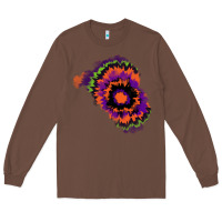 Chestnut tie dye patch Long Sleeve Tee - RanaPortraitStore