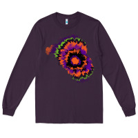 Plum tie dye patch Long Sleeve Tee - RanaPortraitStore
