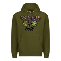 Army Green nonnie of both Premium Hoodie - CowhideDigitalArt