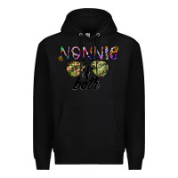 Black nonnie of both Premium Hoodie - CowhideDigitalArt