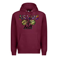 Burgundy nonnie of both Premium Hoodie - CowhideDigitalArt