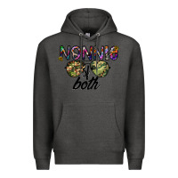 Charcoal Heather nonnie of both Premium Hoodie - CowhideDigitalArt