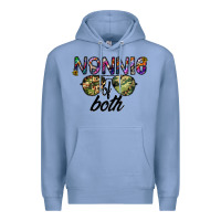 Colony Blue nonnie of both Premium Hoodie - CowhideDigitalArt