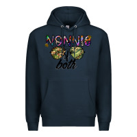 Navy nonnie of both Premium Hoodie - CowhideDigitalArt