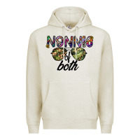Oatmeal Heather nonnie of both Premium Hoodie - CowhideDigitalArt