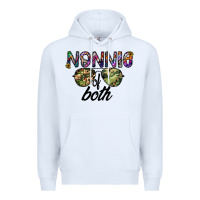 White nonnie of both Premium Hoodie - CowhideDigitalArt