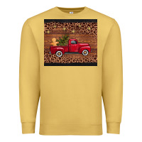 Antique Gold Christmas truck Premium Sweatshirt - AdoDesignShop