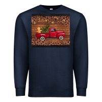 Navy Christmas truck Premium Sweatshirt - AdoDesignShop