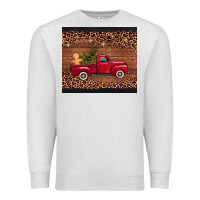 Oatmeal Heather Christmas truck Premium Sweatshirt - AdoDesignShop