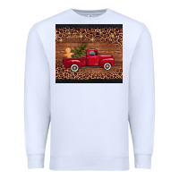 White Christmas truck Premium Sweatshirt - AdoDesignShop