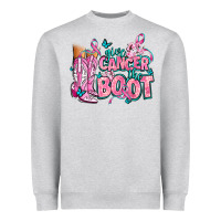 Heather Grey give the cancer boot Heavyweight Sweatshirt - AdoDesignShop