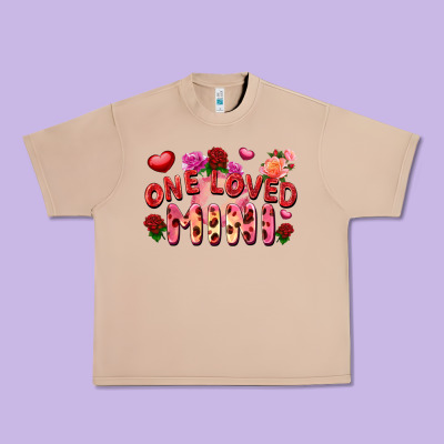 One Loved Mini Valentine's Day Urban Heavy Tee Designed By Fadigitalartstudio