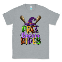 Heather Grey free broom rides Classic Tee - CowGirlArtShop